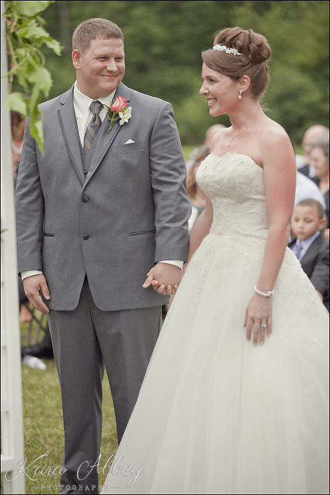 Bride & Groom Wedding Outdoor Ceremony Green Gables Jennerstown, PA
