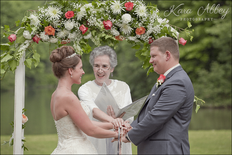 Bride & Groom Wedding Outdoor Handfasting Ceremony Green Gables Jennerstown, PA