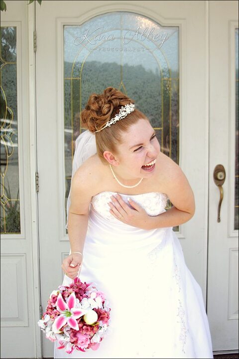wedding photography bride laughter happy
