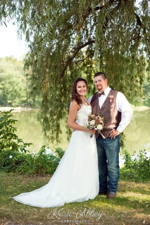 Rustic Country Wedding Photography Merrill Parkway Towanda, PA Bride and Groom Formal Portrait