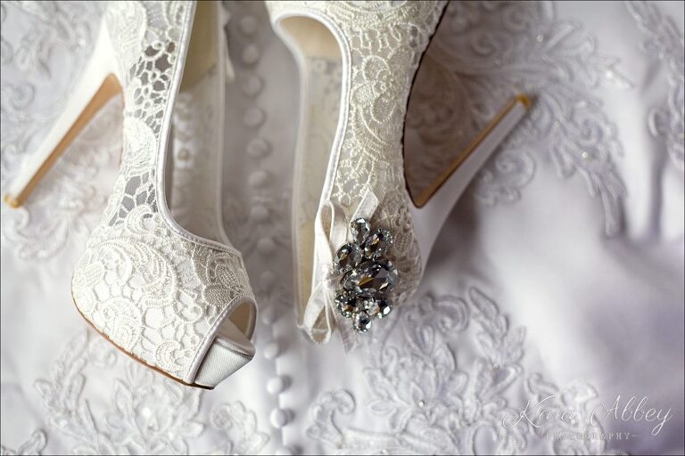 Elegant Wedding Photography Binghamton NY Getting Ready Holiday Inn Bridal Prep Shoes