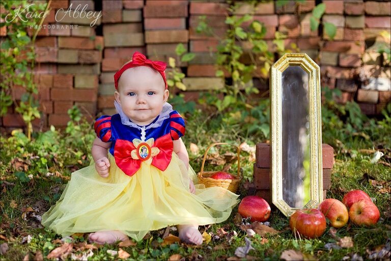 I Heart Faces Holiday Fun Halloween Baby Dressed up as Snow White