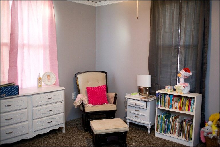 Our House Before and Afters Moving from Sayre, PA to Irwin, PA Pink Polka Dotted Nursery