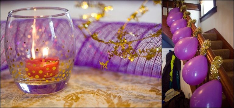 Braelynn's First Birthday Party Purple and Gold Theme Irwin, PA