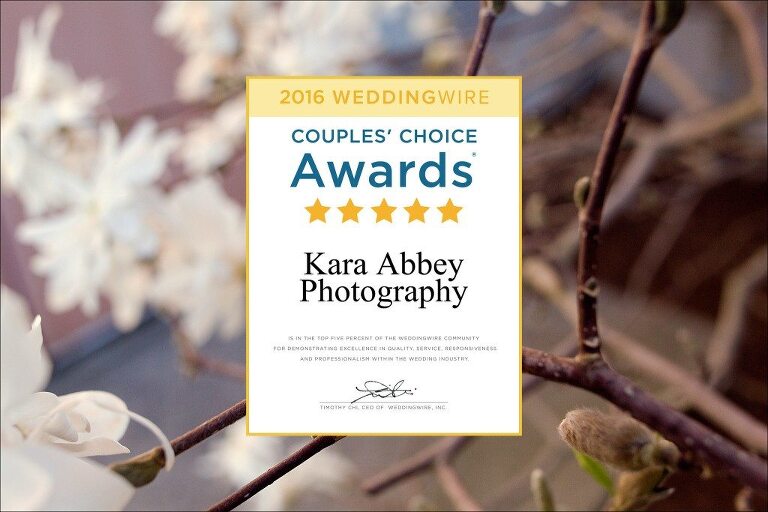 Wedding Wire Couples Choice Award Winner Kara Abbey Photography 2015 Irwin, PA Pittsburgh, PA