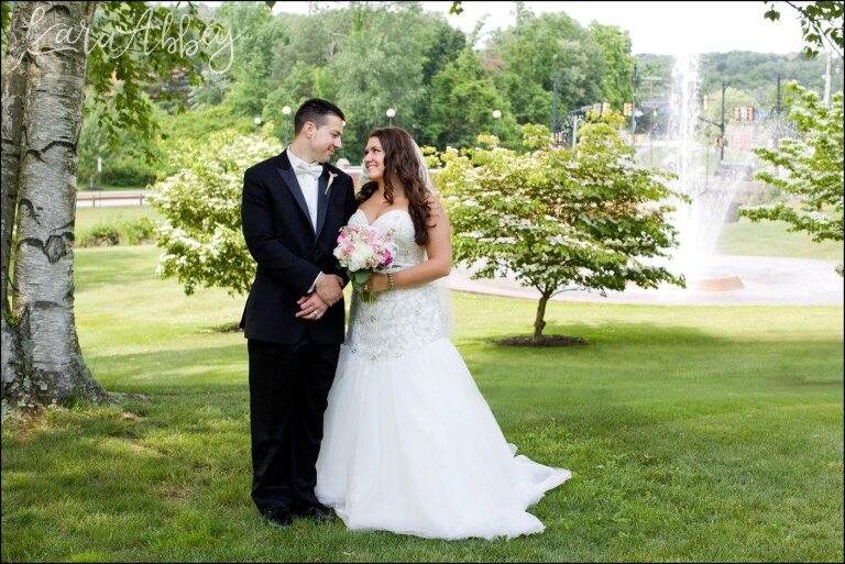 Elegant Romantic Wedding Portraits at University of Pittsburgh in Greensburg, PA by Kara Abbey Photography