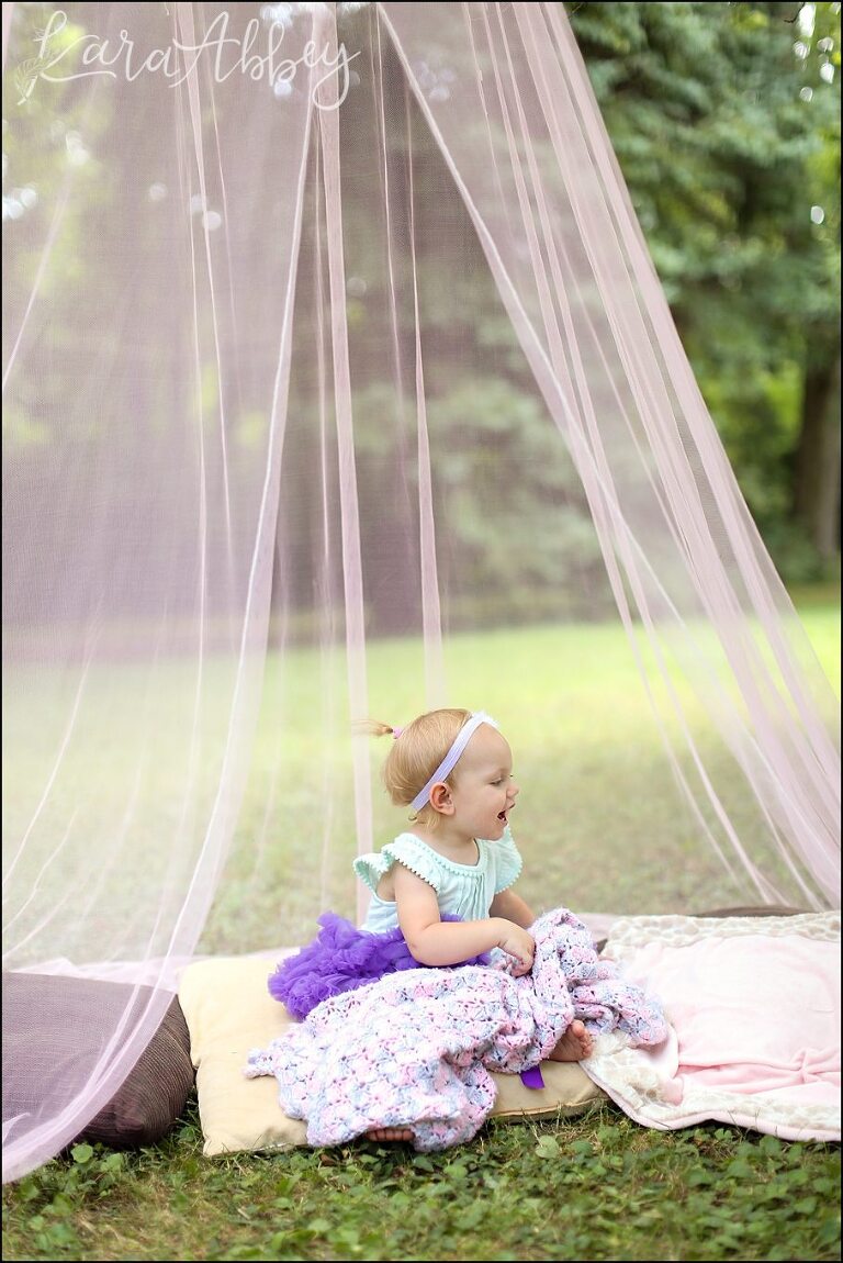 Braelynn's whimsical summer 18 month portraits by Kara Abbey Photography in Irwin, PA