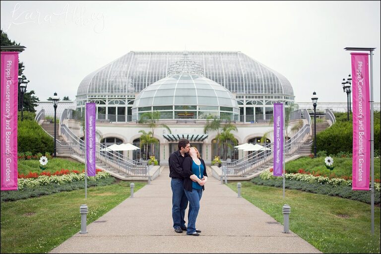 Relaxed Summer Engagement Session at Phipps Conservatory, the Outdoor Gardens, in Pittsburgh PA by Kara Abbey Photography in Irwin, PA