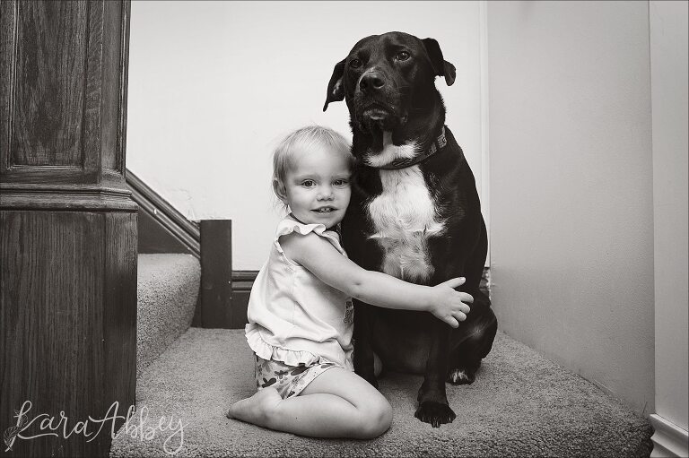 Abby's Saturday - Lifestyle Pet Photography in Black & White - Black Lab in Irwin, PA