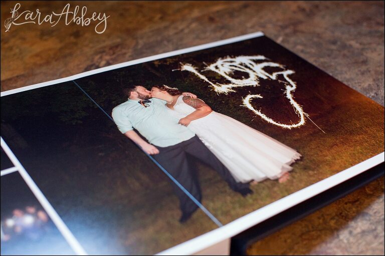 Beautiful Midnight Blue Heirloom Wedding Album by Kara Abbey Photography in Irwin, PA