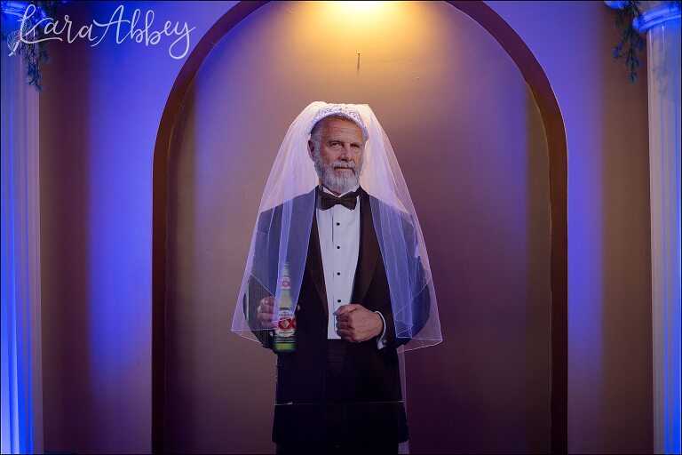 Dos Equis Man in a Bridal Veil by Irwin, PA Wedding Photographer