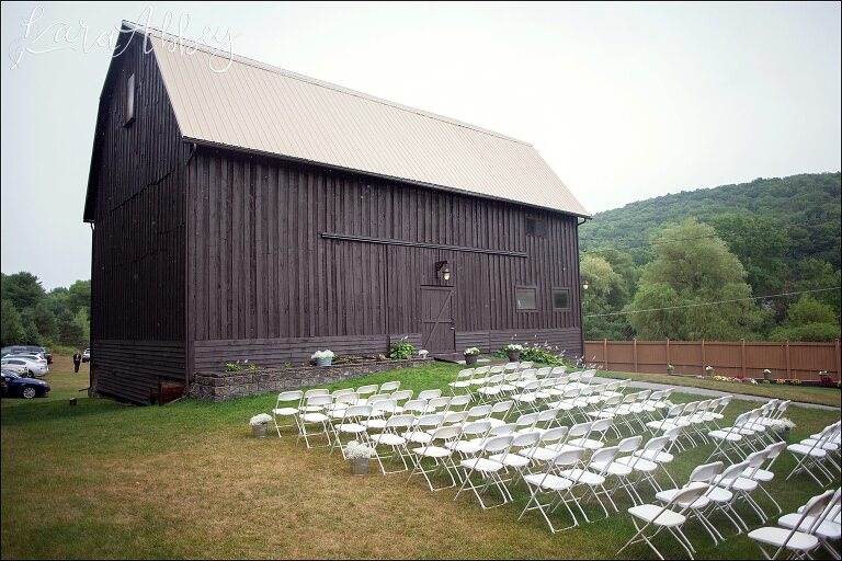 Rustic Outdoor Barn Ceremony by Irwin, PA Wedding Photographer