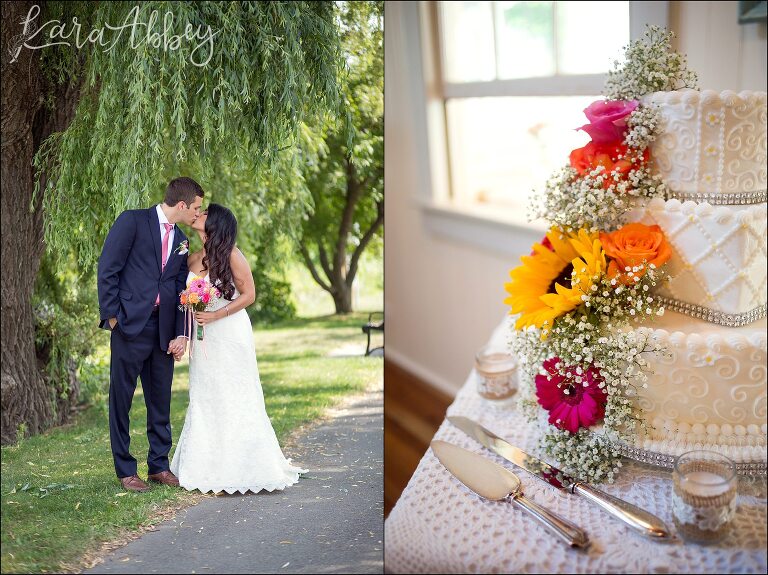 Bright & Colorful Cake by Irwin, PA Wedding Photographer