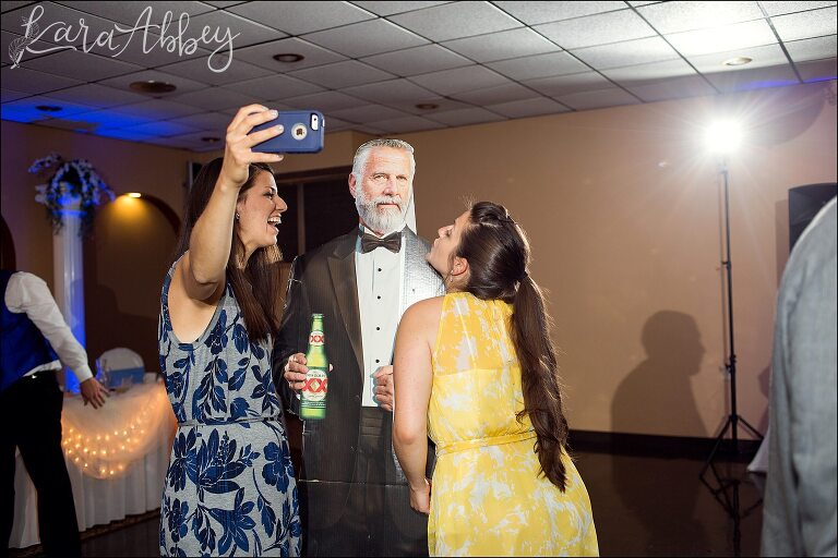 Dos Equis Man at Reception by Irwin, PA Wedding Photographer