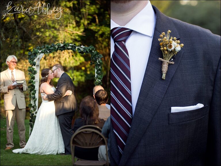 Green Gables Outdoor Summer Ceremony in Jennerstown, PA Wedding Photographer