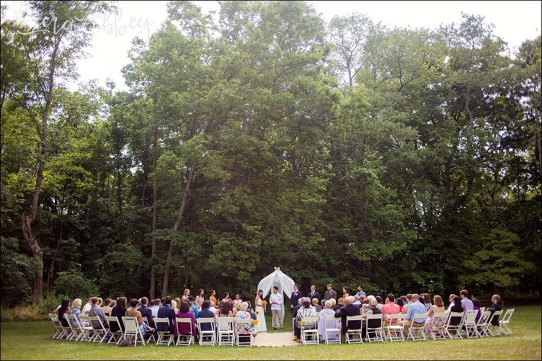 Outdoor Ceremony by Irwin, PA Wedding Photographer