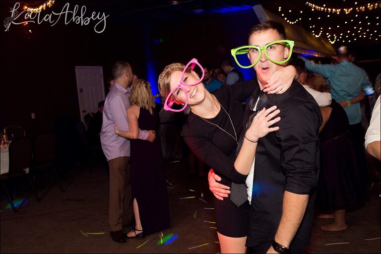 Big Glasses at Reception by Irwin, PA Wedding Photographer