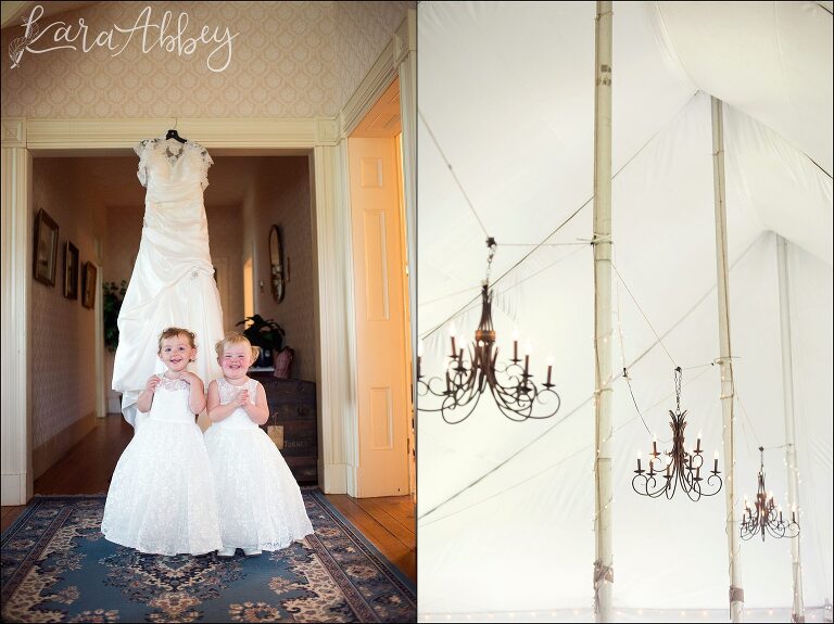 Super Excited Flower Girls by Irwin, PA Wedding Photographer