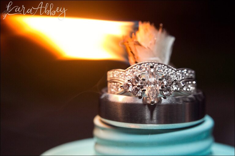 Ring Photograph on Torch by Irwin, PA Wedding Photographer