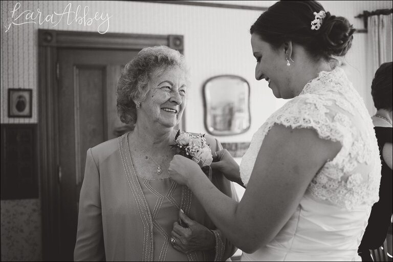 Bride & her Grandmother by Irwin, PA Wedding Photographer