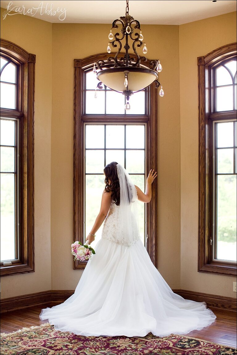 Bridal Portrait at her Parent's Home by Irwin, PA Wedding Photographer