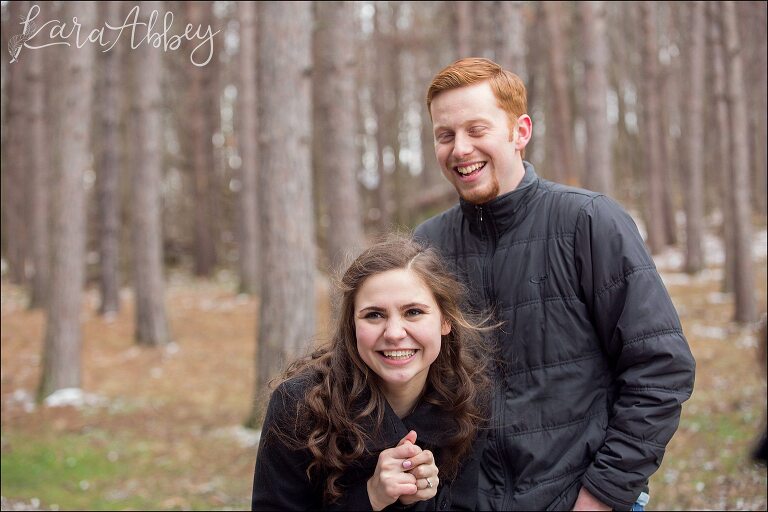 Winter Proposal Photography at Twin Lakes Park in Greensburg, PA