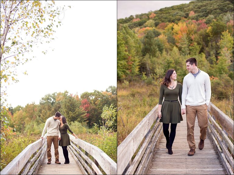 Outdoor Fall Engagement Photography by Irwin, PA Wedding Photographer