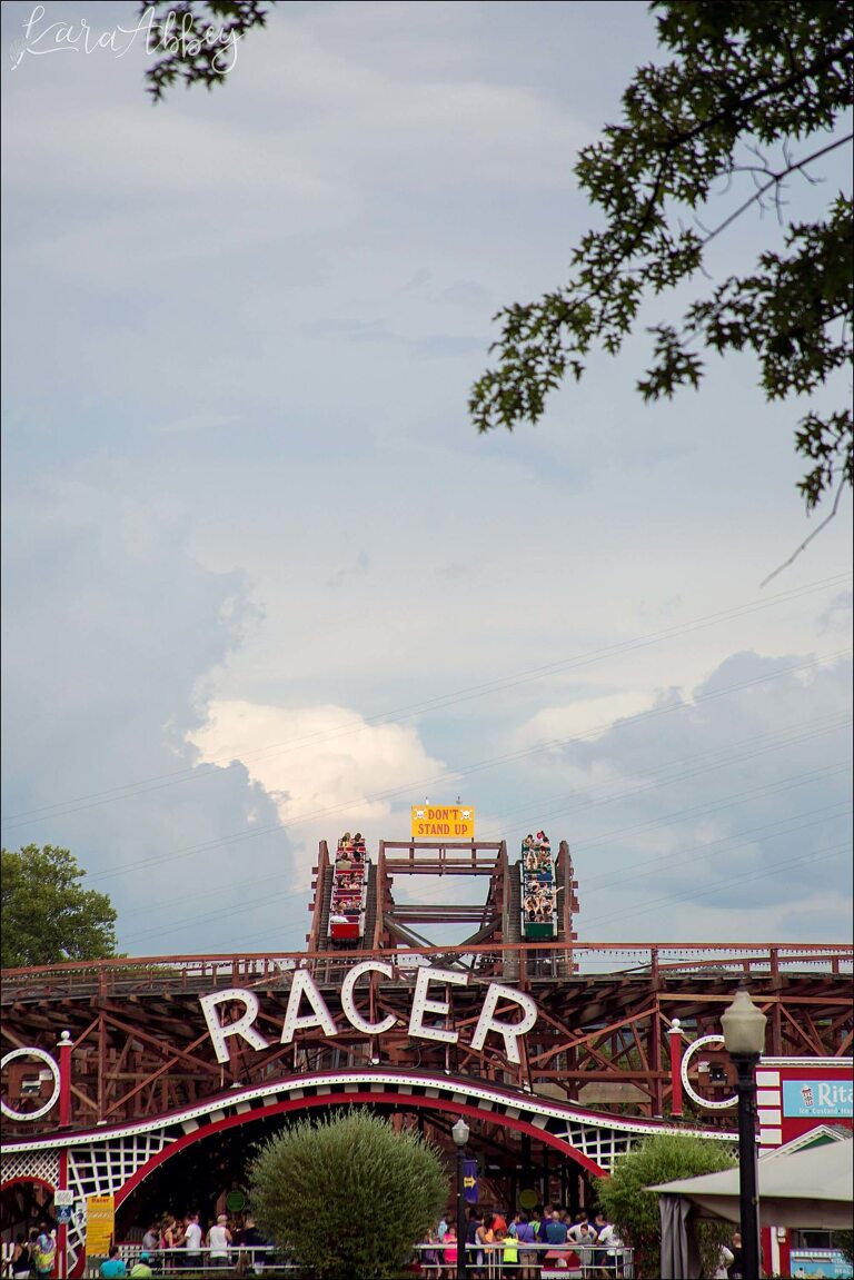 Racer ACE Wooden Roller Coaster at Kennywood Park in Pittsburgh, PA