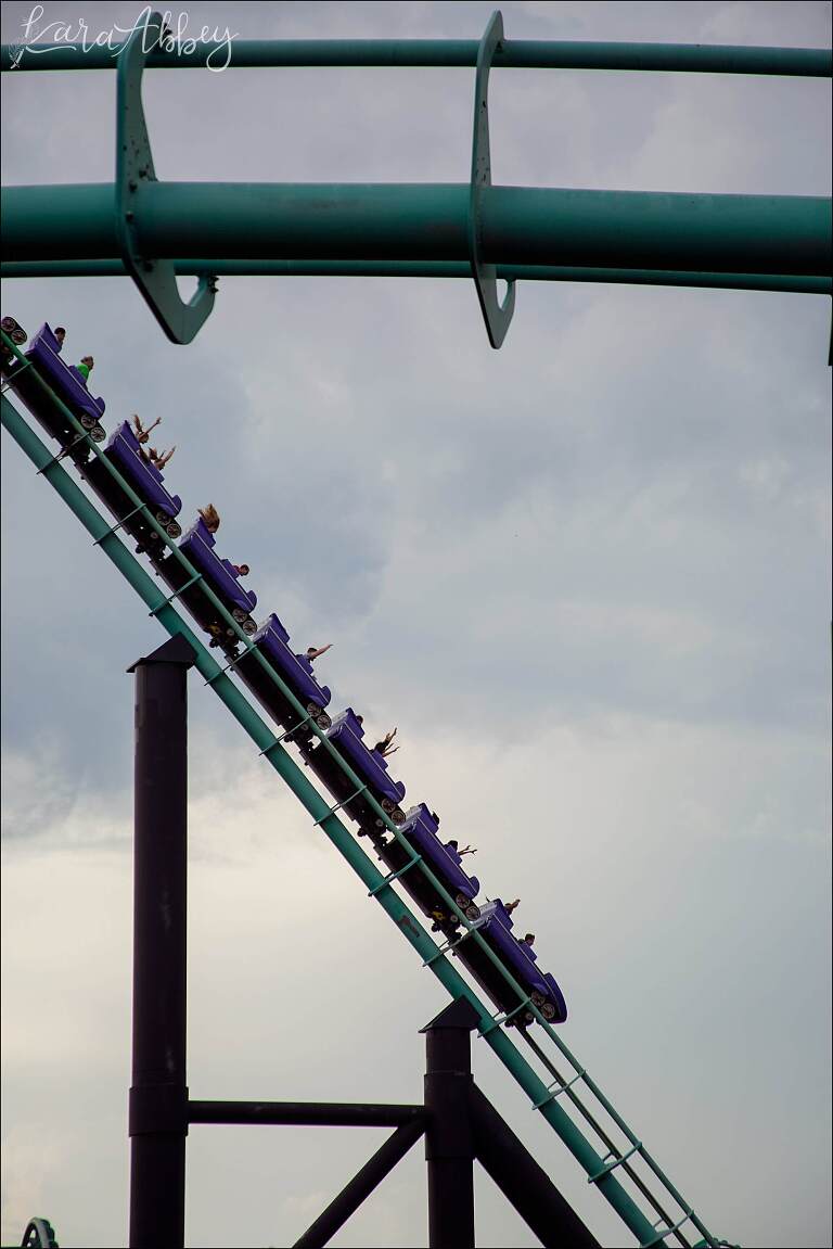 Phantom's Revenge Roller Coaster at Kennywood Park in Pittsburgh, PA