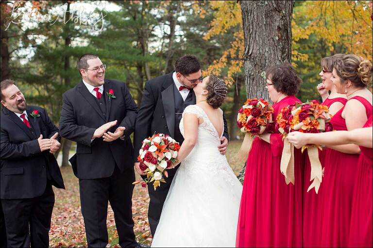 Outdoor Fall Red Real Wedding Inspiration
