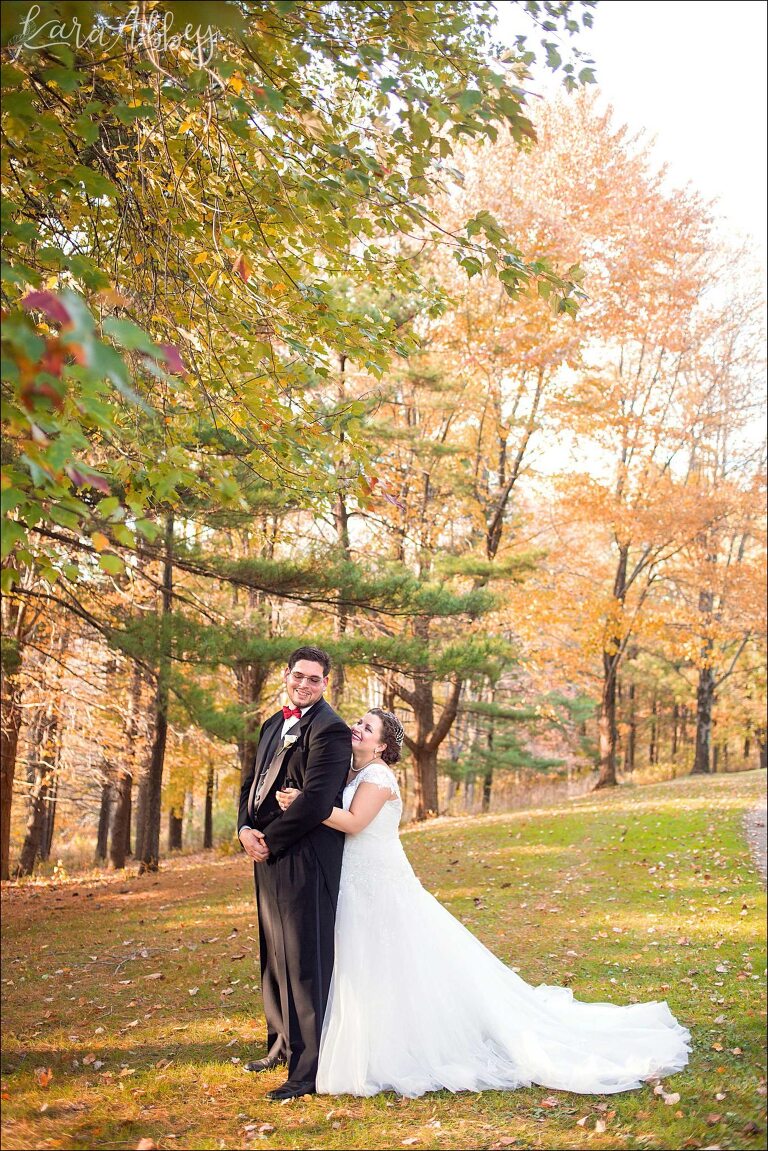 Outdoor Red Real Fall Wedding Inspiration