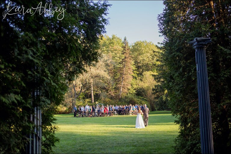 Wedding Ceremony at Green Gables in Jennerstown, PA