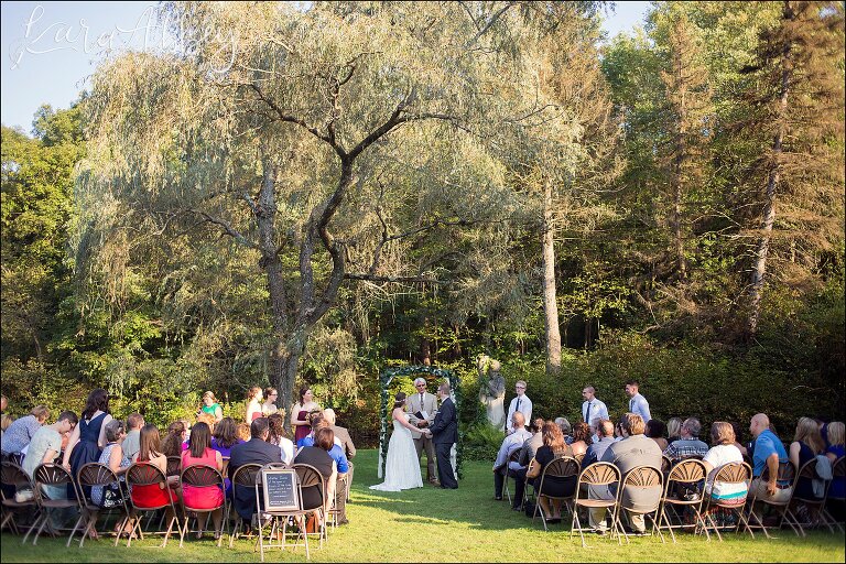 Wedding Ceremony at Green Gables in Jennerstown, PA