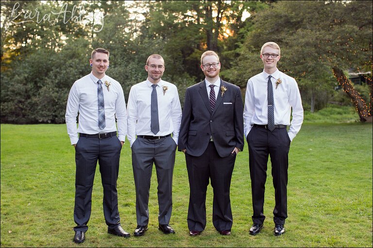 Groomsmen Portraits at Green Gables in Jennerstown, PA
