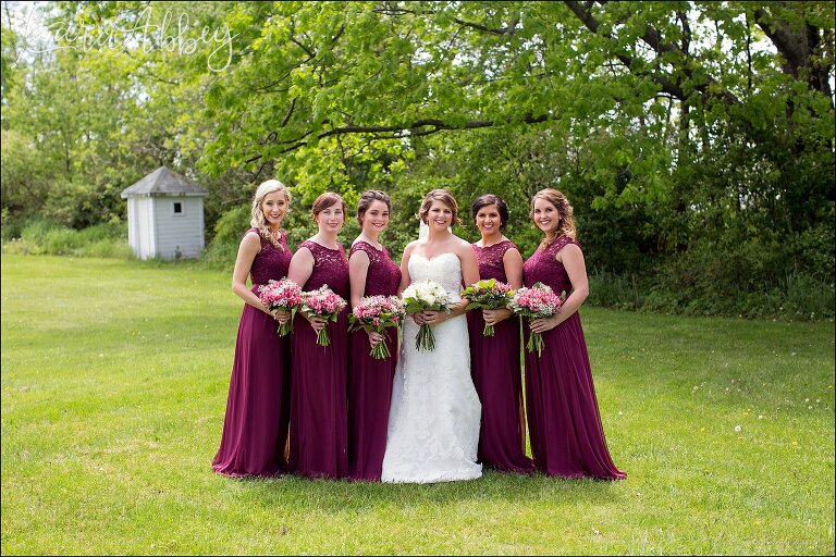 Burgundy & Navy Spring Wedding Inspiration - Bridesmaids