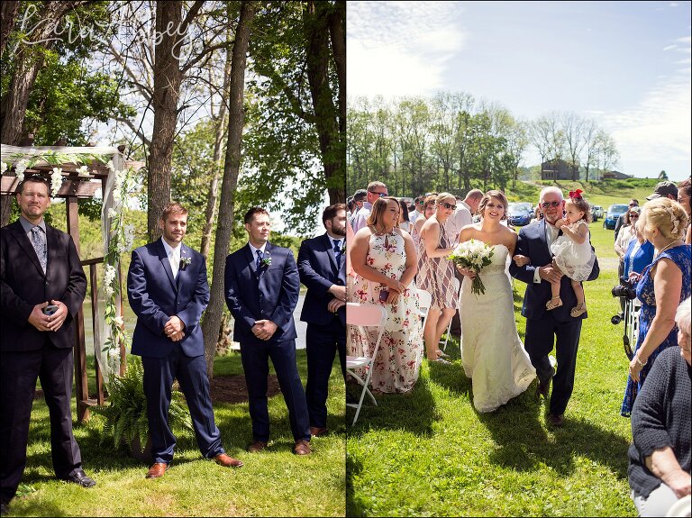 Burgundy & Navy Spring Wedding Inspiration - Outdoor Ceremony