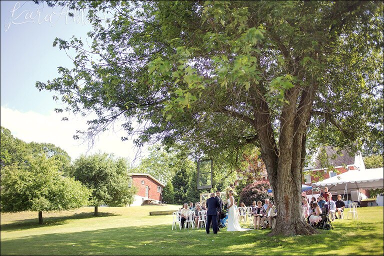 Summer Backyard Wedding Ceremony in Irwin, PA