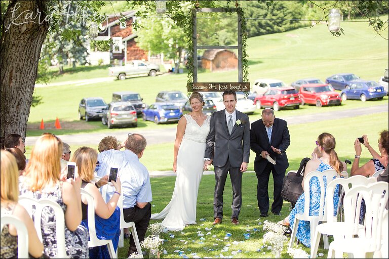 Summer Backyard Intimate Wedding Ceremony in Irwin, PA