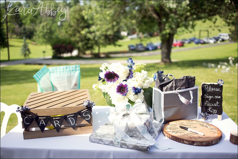 Summer Backyard Intimate Wedding Reception in Irwin, PA