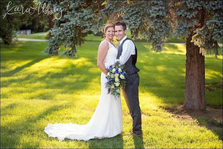 Summer Backyard Wedding - Golden Hour Bride & Groom Portraits in Irwin, PA