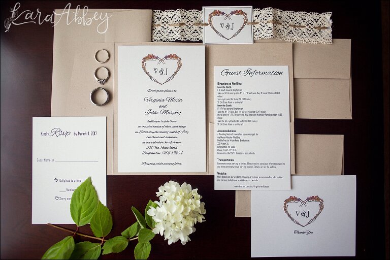 Summer Backyard Wedding Invitation Suite