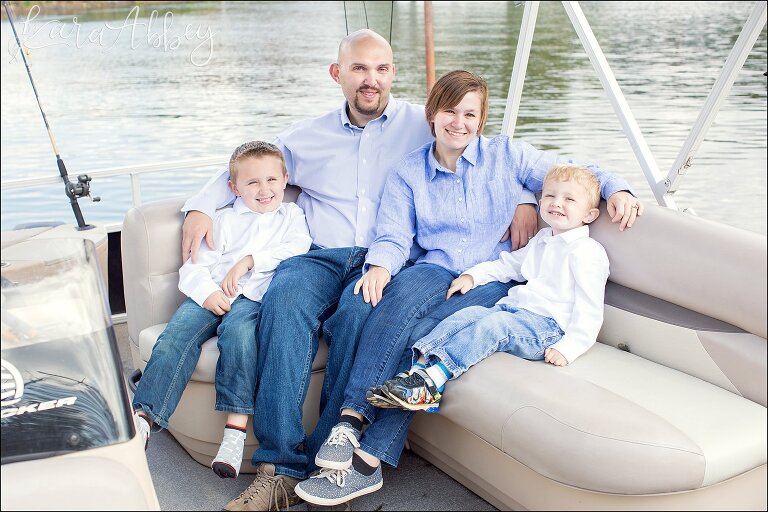 Family Portraits on the dock at Deep Creek Lake, MD