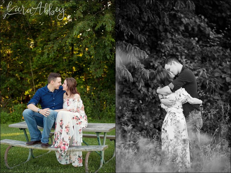 Head Over Heels in Love Summer Engagement Photography at White Oak Park in Irwin, PA