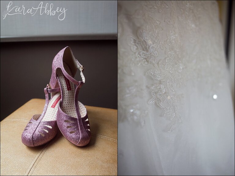 Pink Sparkly Wedding Shoes