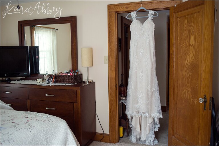 Alfred Angelo Bridal Gown in Childhood Home for Fall Wedding