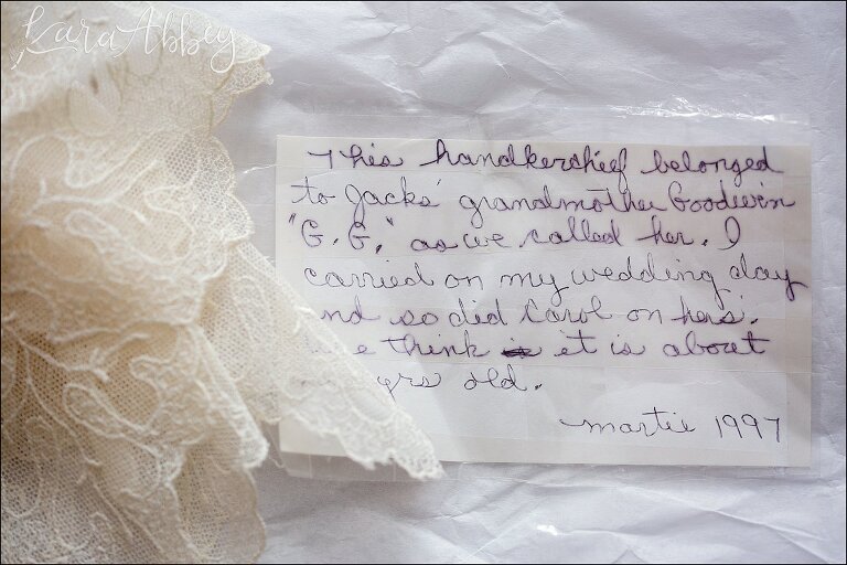 Handwritten Note from Grandma on Fall Wedding Day