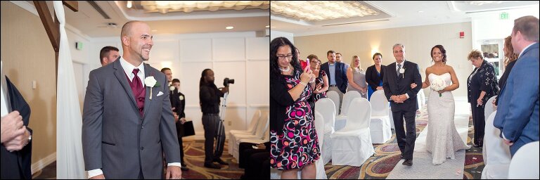 Hotel Wedding Ceremony by Irwin, PA Wedding Photographer