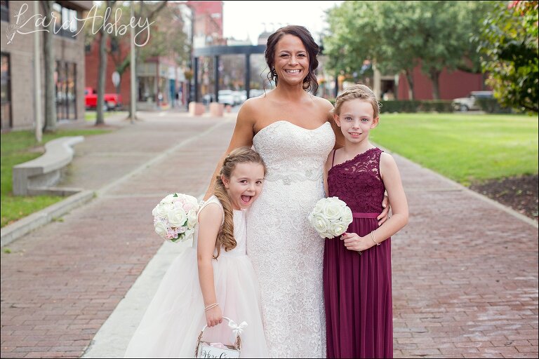 A Bride & her Daughters - Burgundy Fall Wedding