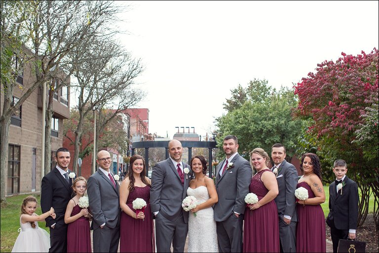 Bridal Party Portrait after Wedding Ceremony by Irwin, PA Photographer