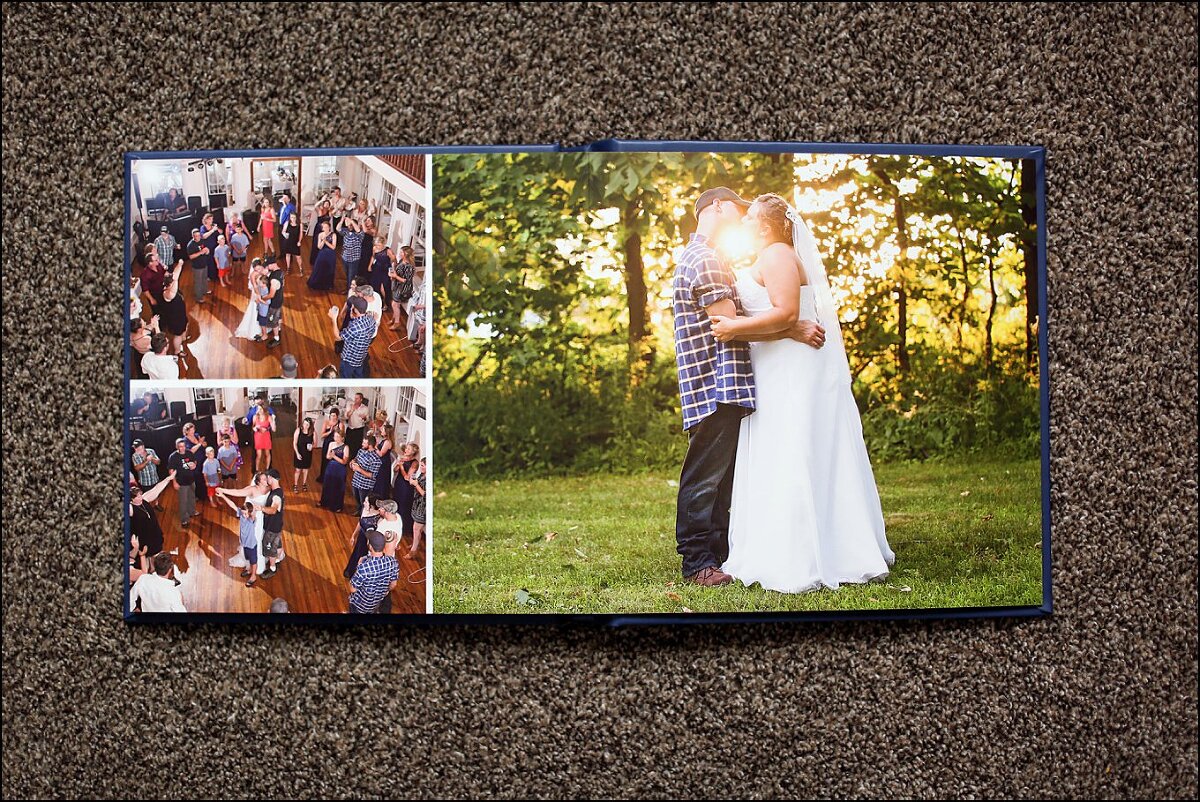 Beautiful Leather Layfalt Professional Wedding Album by Irwin, PA Photographer